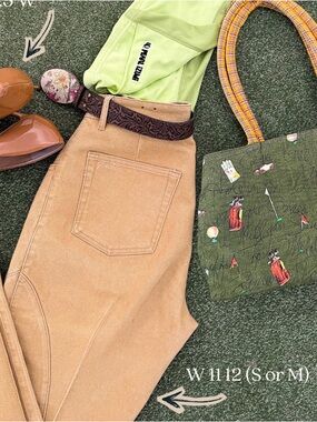 FUBU Peach/Tan Boot-Cut Corduroy Pants